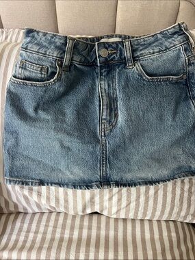 Classic Denim Pac Sun Mini Skirt - Light Blue